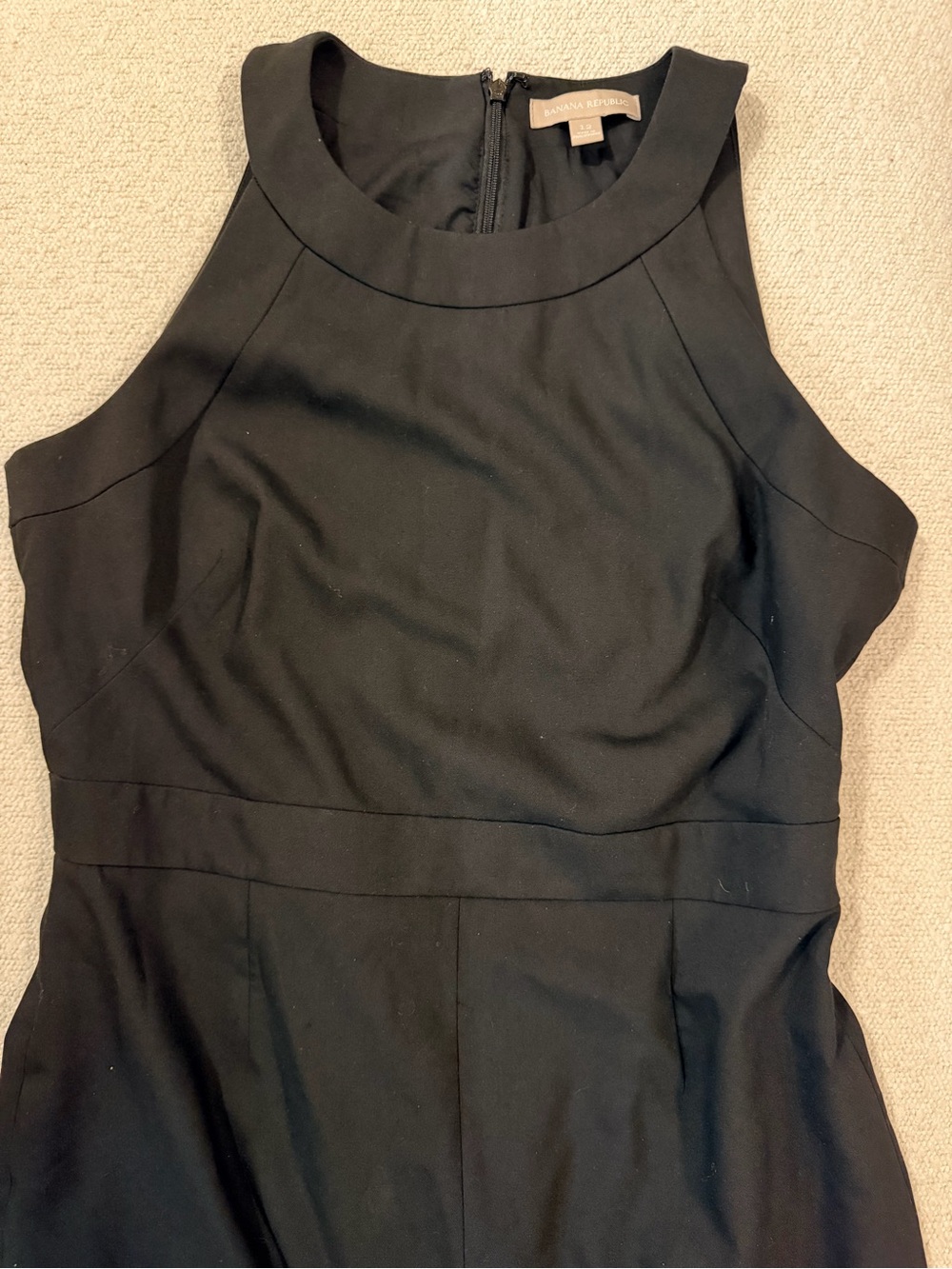 Banana Republic Black Sleeveless Sheath Dress